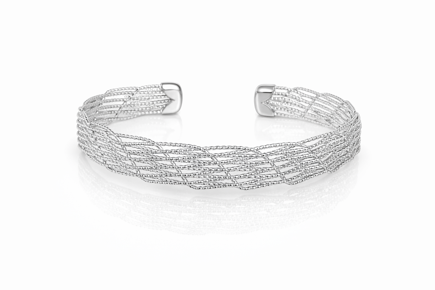 Multi-Strand Silver Cuff