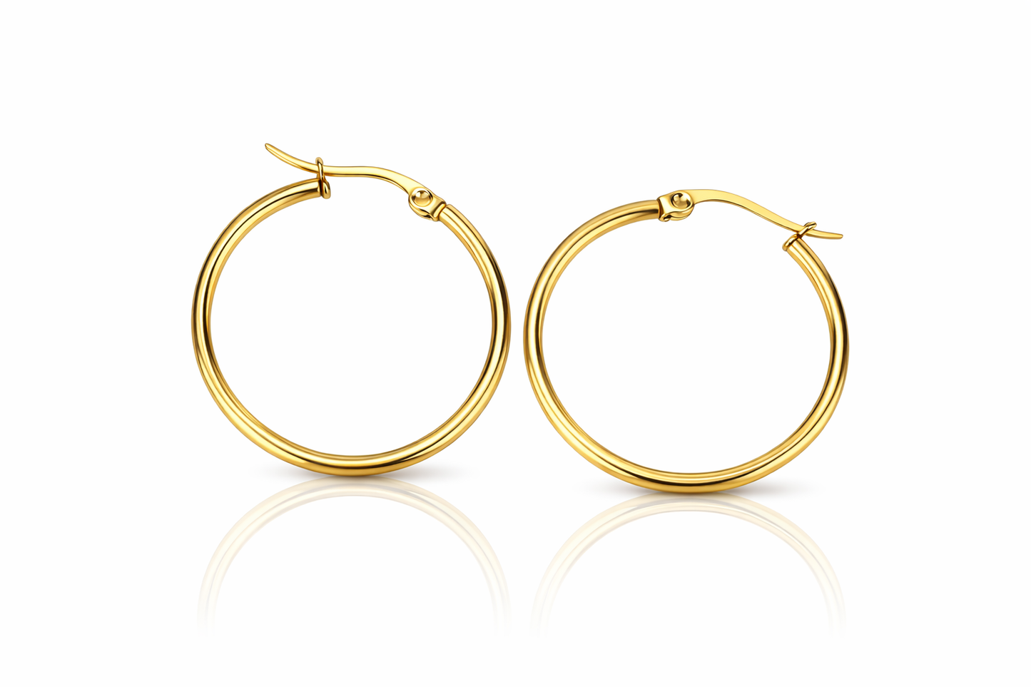 Classic Gold Hoops