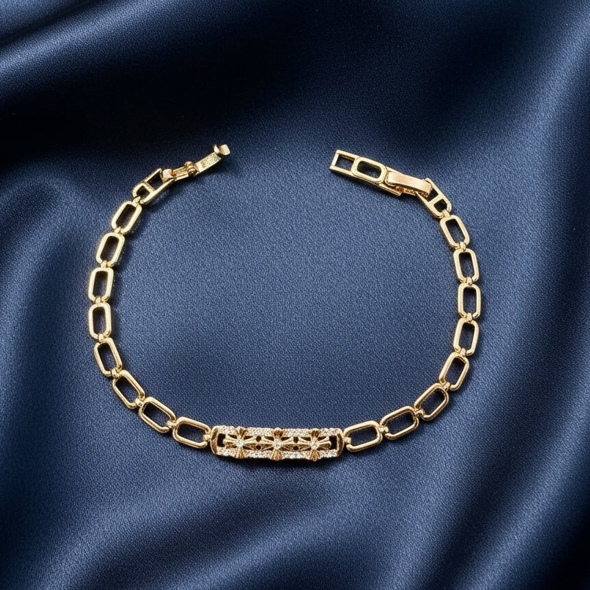 Floral Link Bracelet
