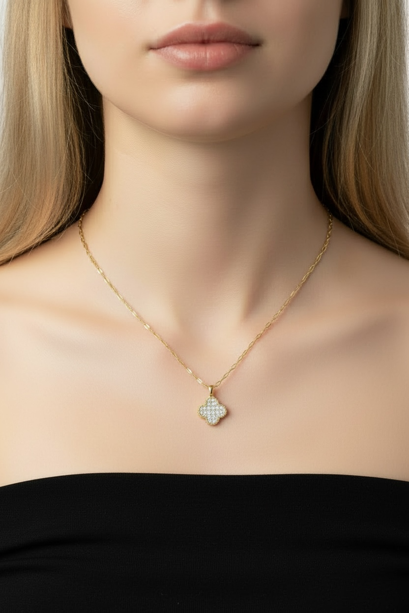 Double Sided Clover Necklace