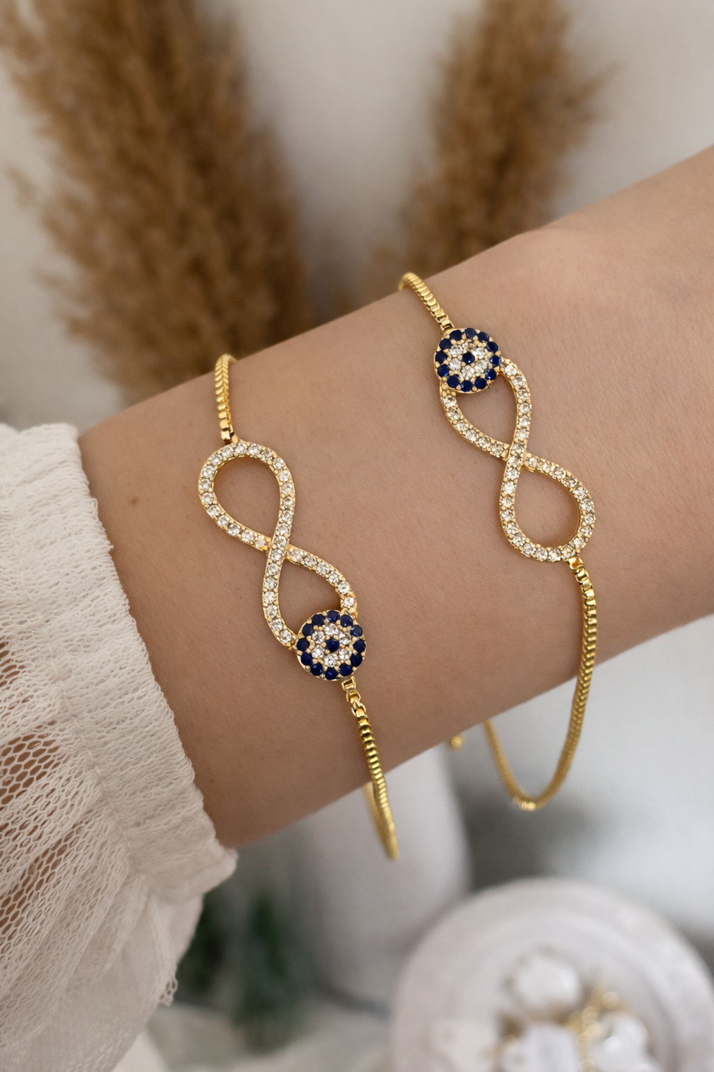 Adjustable Infinity Chain Bracelet