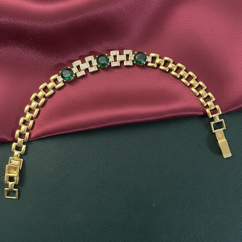 Emerald Link Bracelet