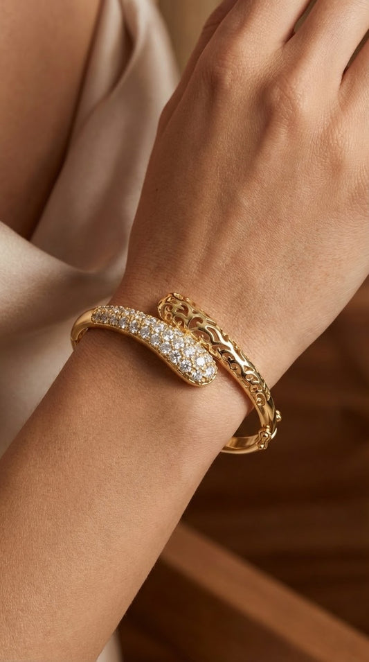 Pavé Accent Cuff Bracelet
