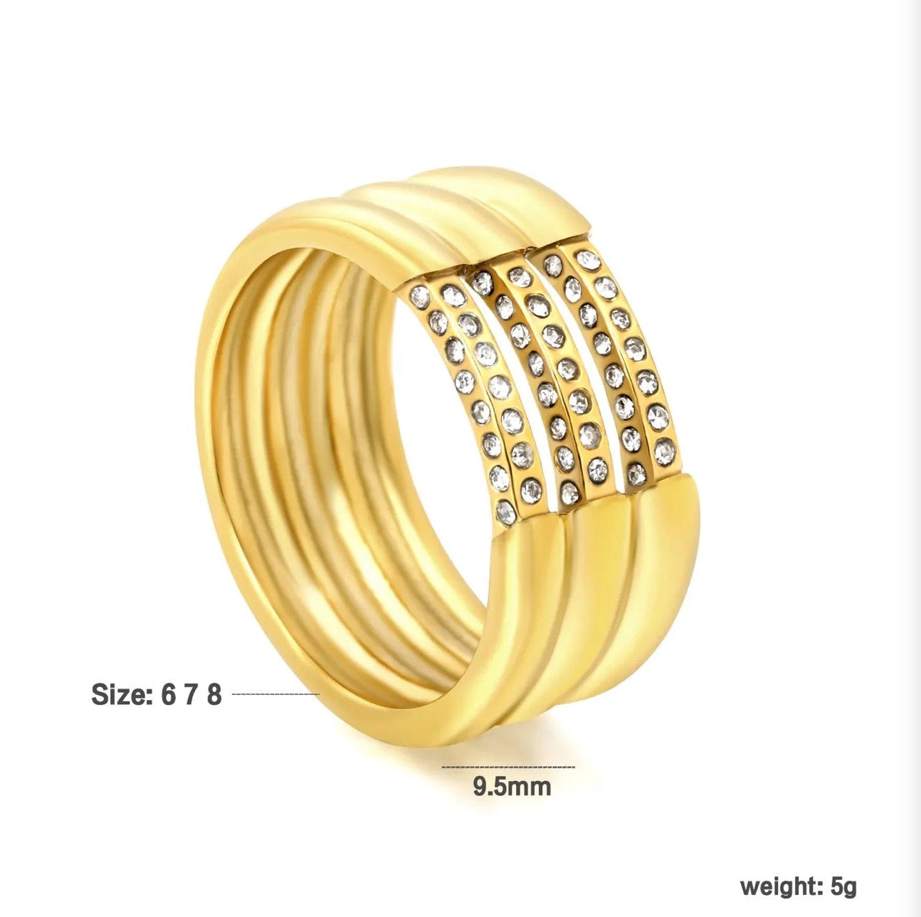 Luxe Radiance Band Ring