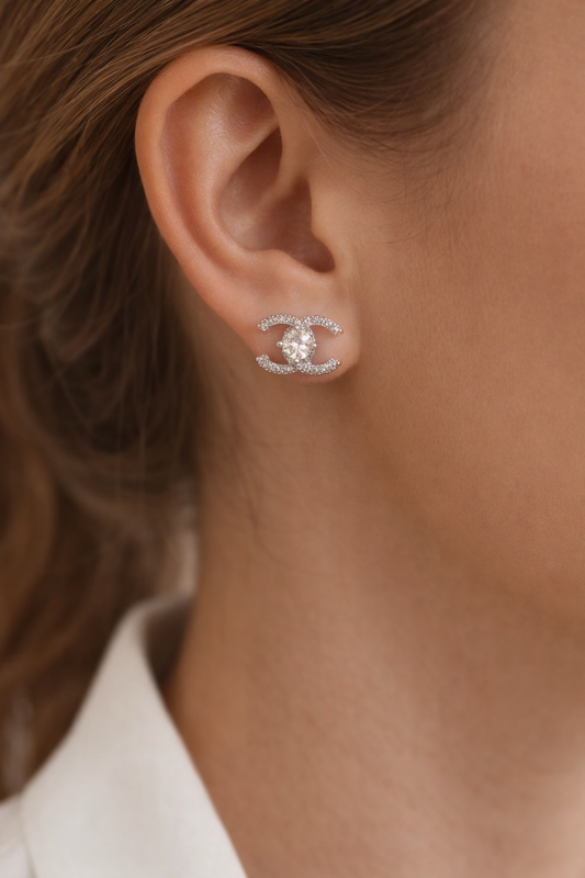Silver Icon Spark Studs