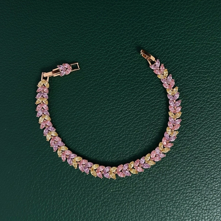 Multicolor Leaf Bracelet