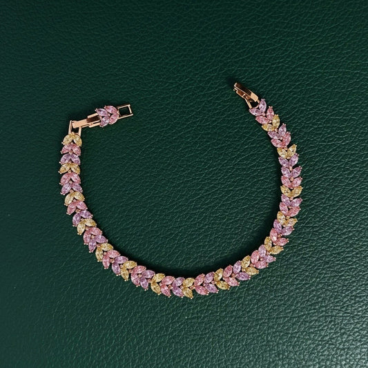 Multicolor Leaf Bracelet