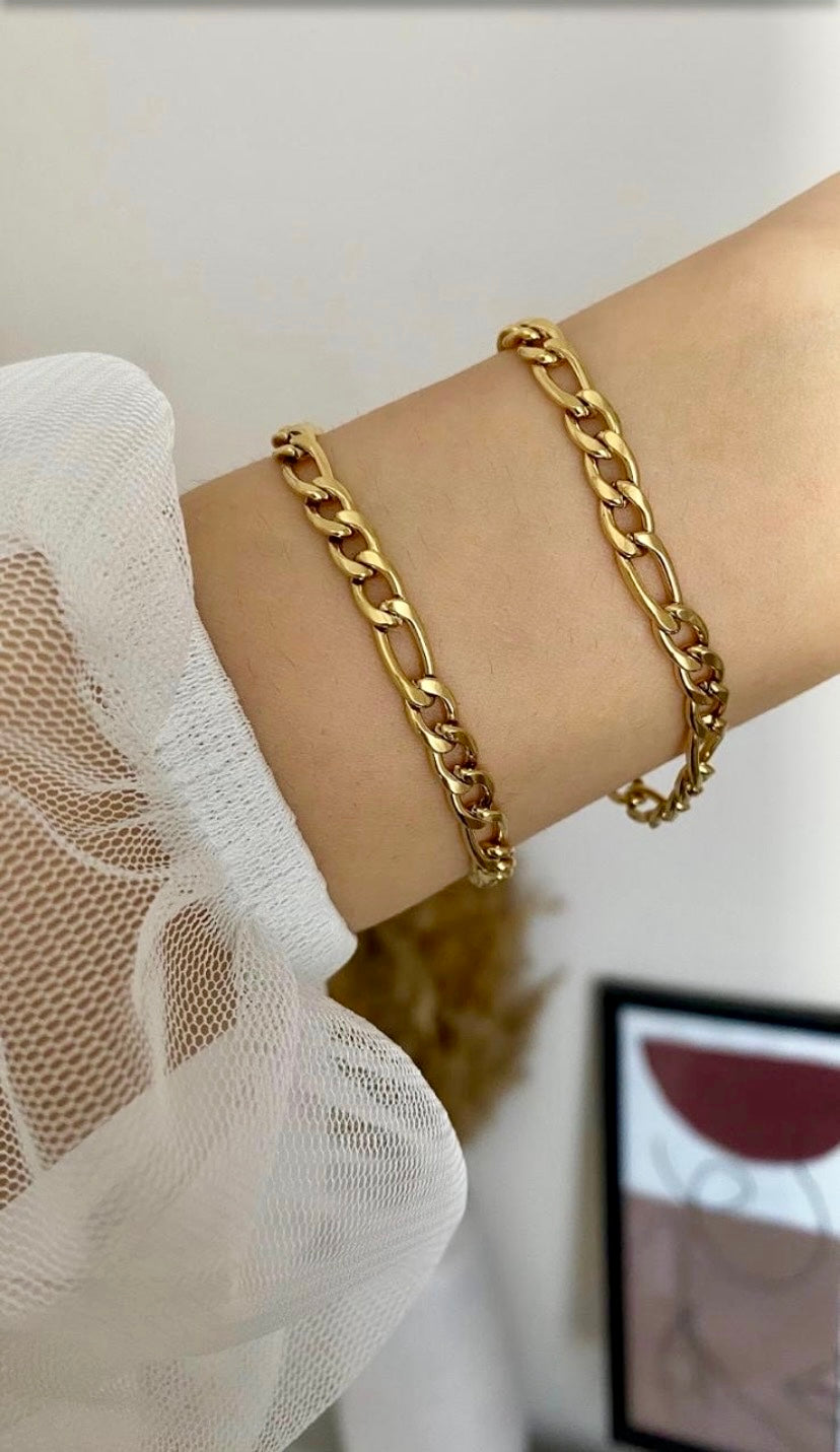 Classic Unisex Gold Chain Bracelet