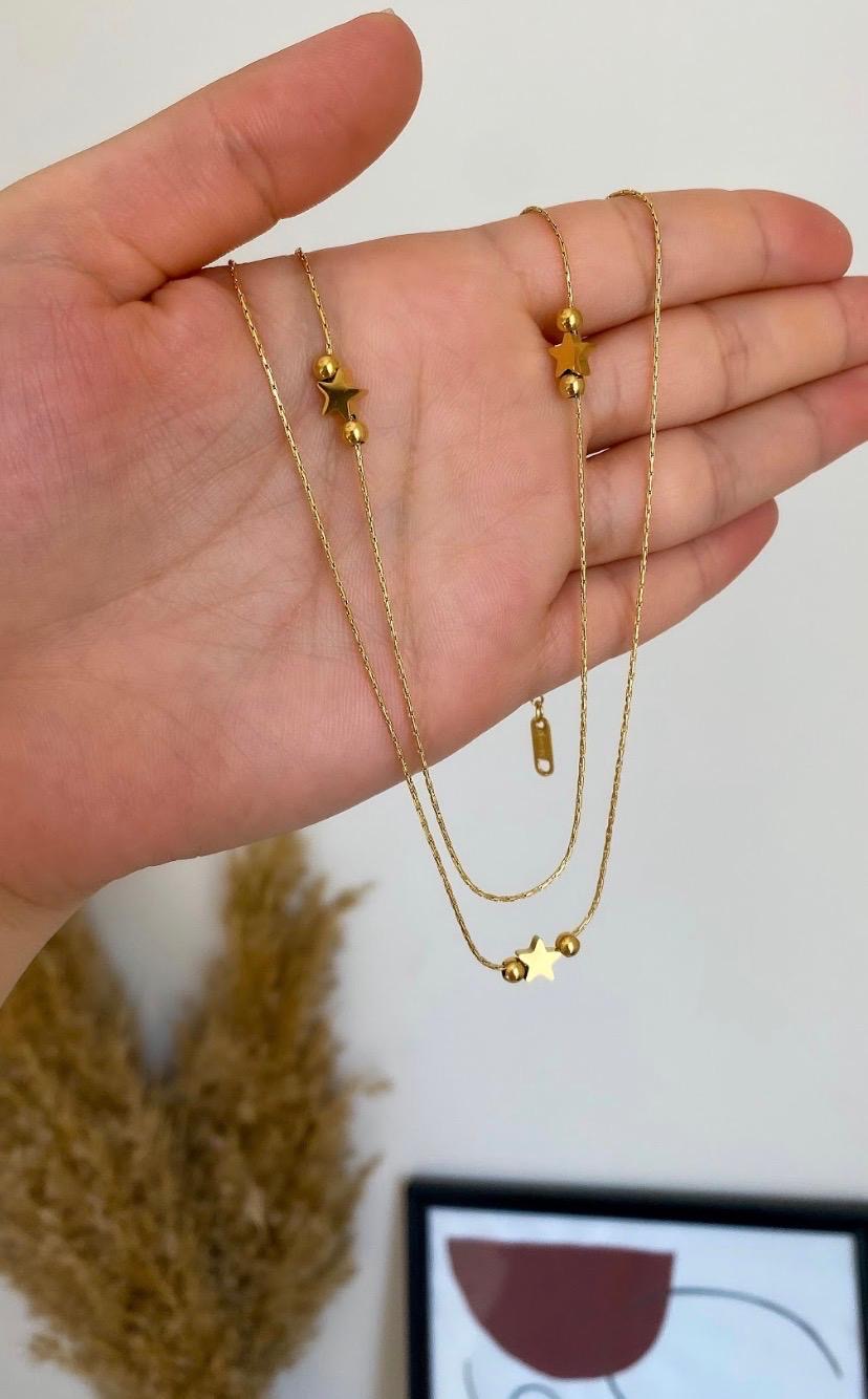 Star and Beads Necklace