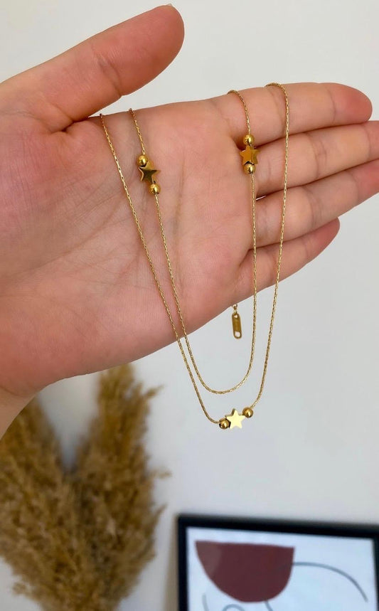 Star and Beads Necklace