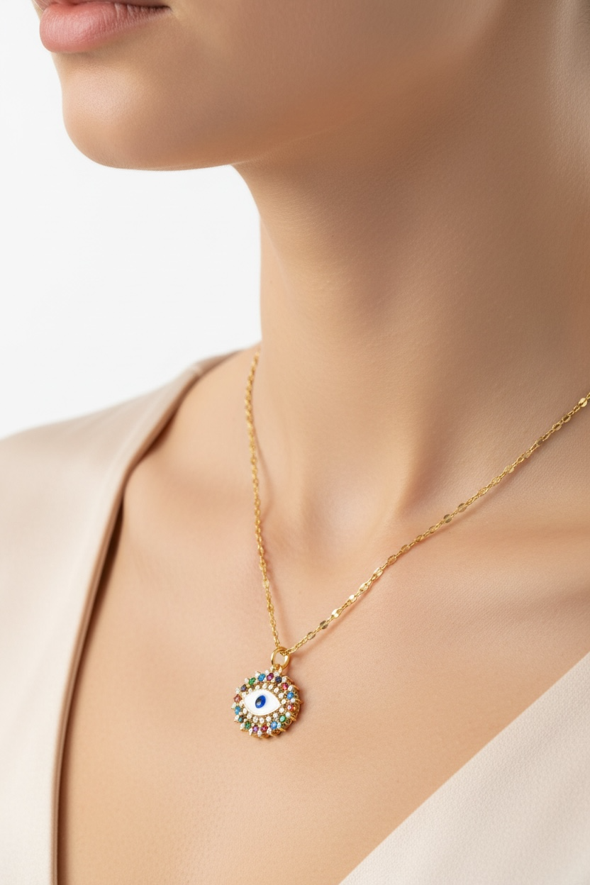 Evil Eye Necklace - Multi