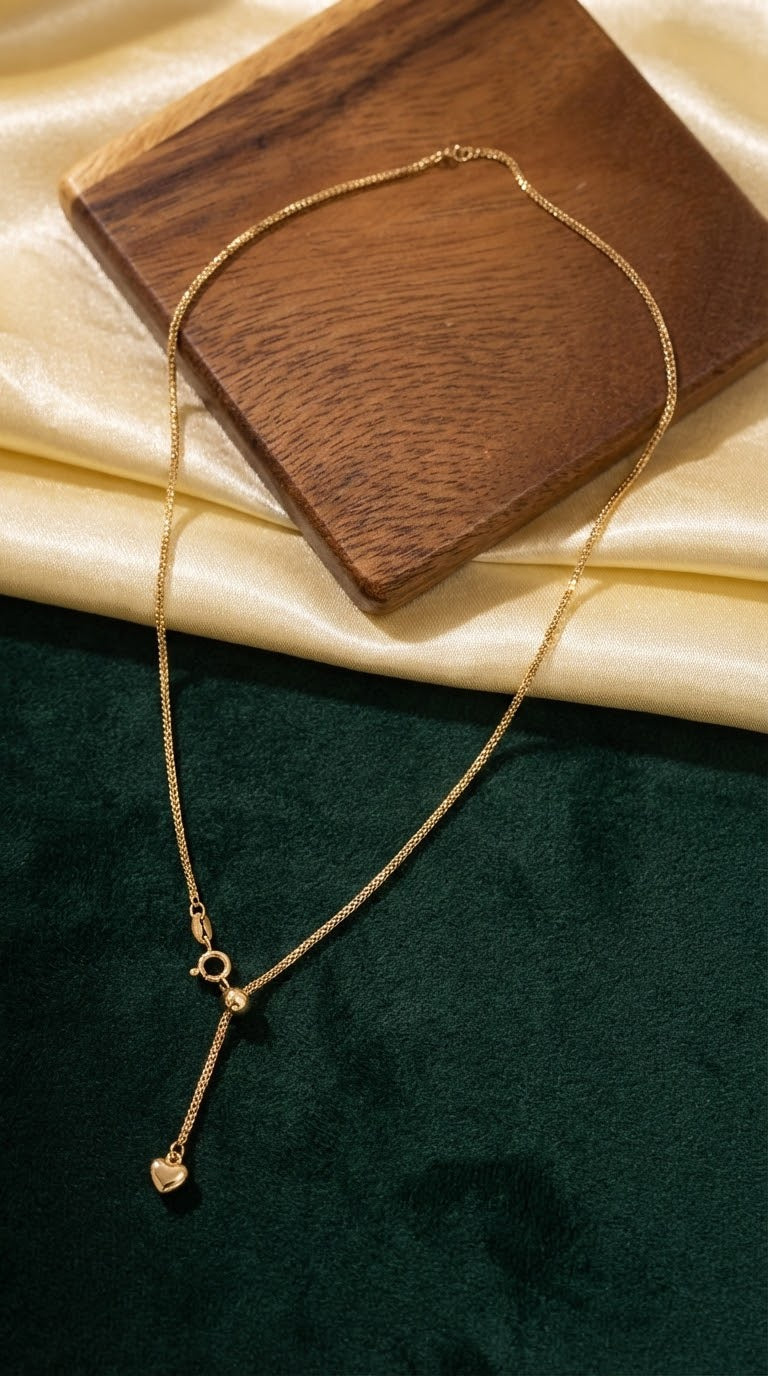 Love Drop-Heart Necklace
