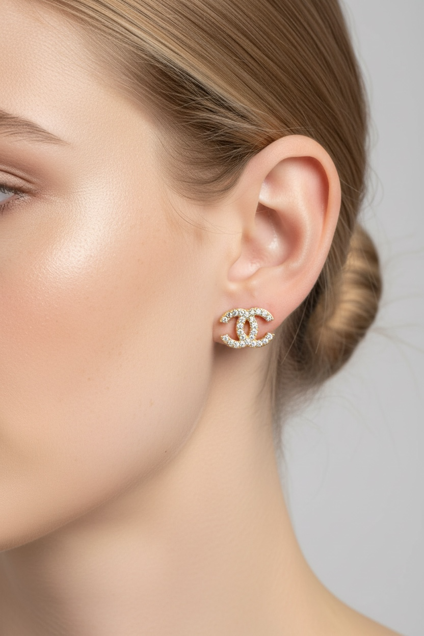 Gold Icon Spark Studs