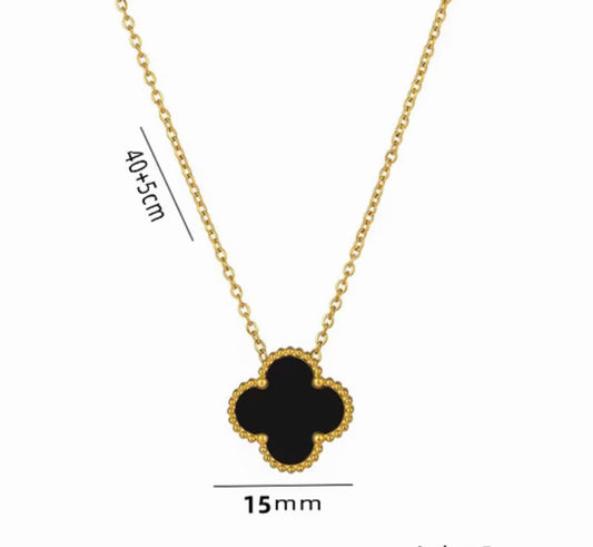 15mm Single Clover Necklace