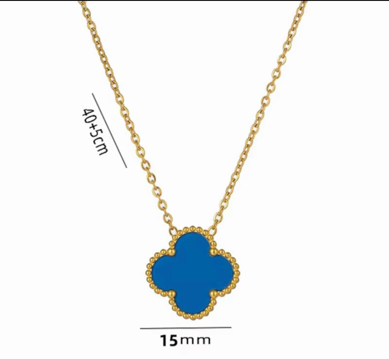 15mm Single Clover Necklace