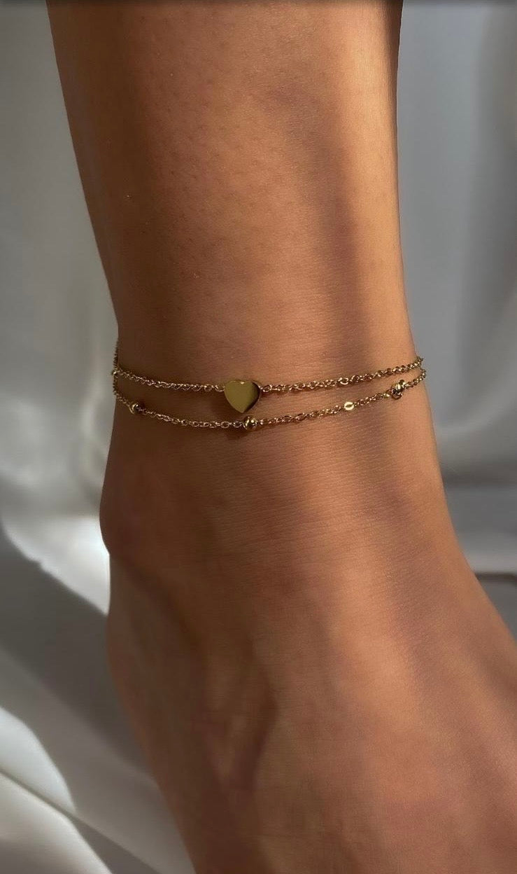 Amore Heart Anklet