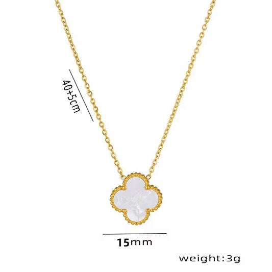 15mm Single Clover Necklace