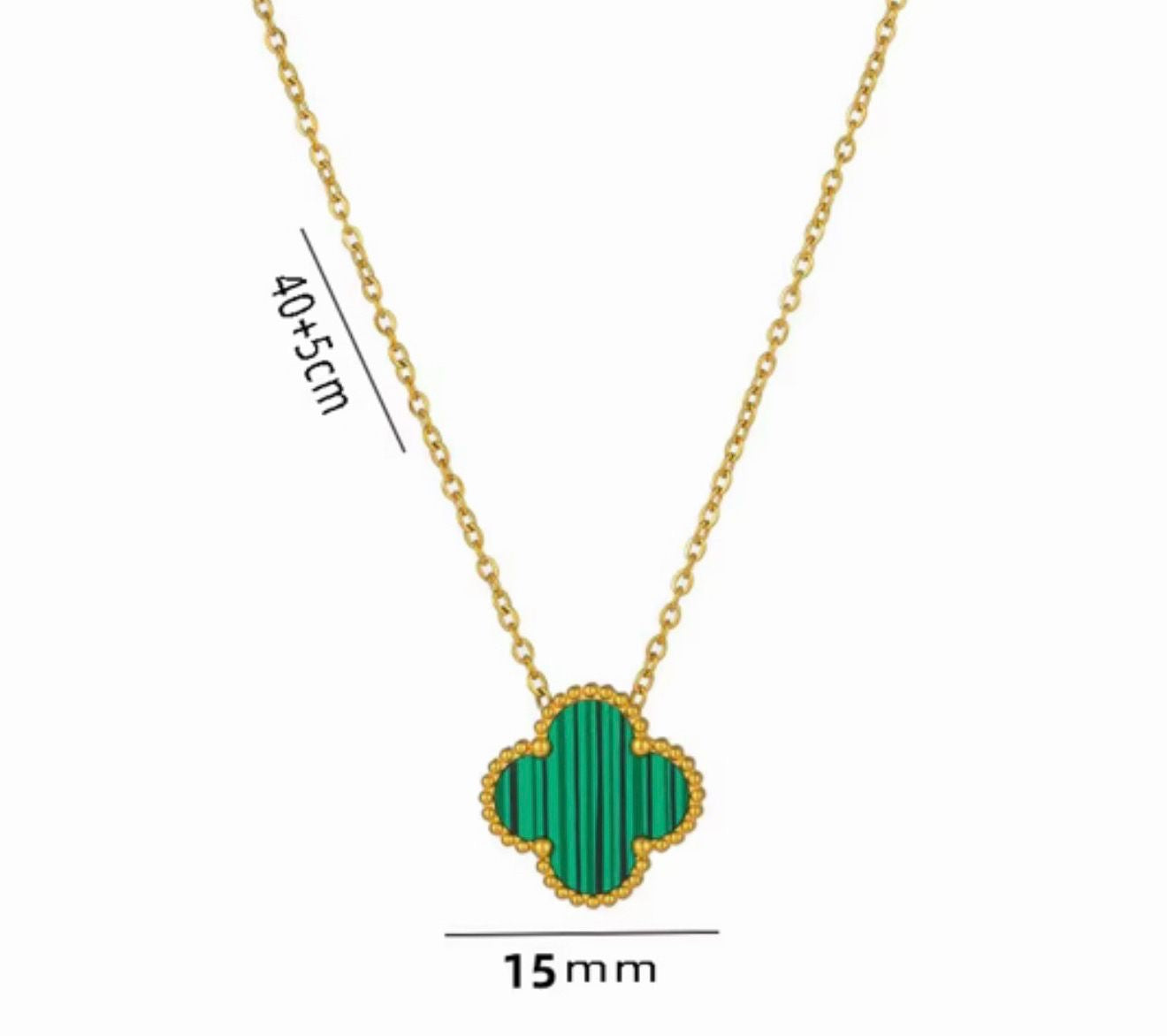 15mm Single Clover Necklace
