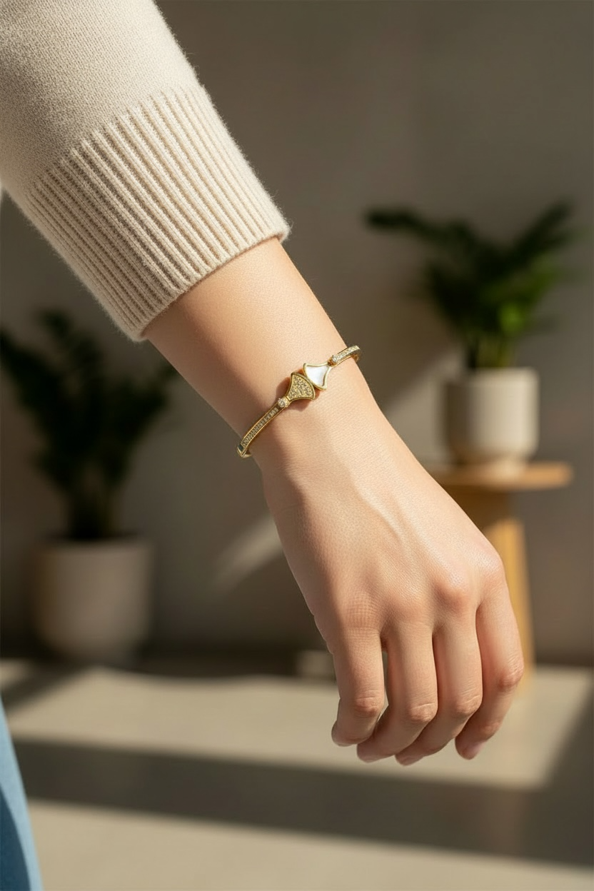 MOP and Zircon Bracelet