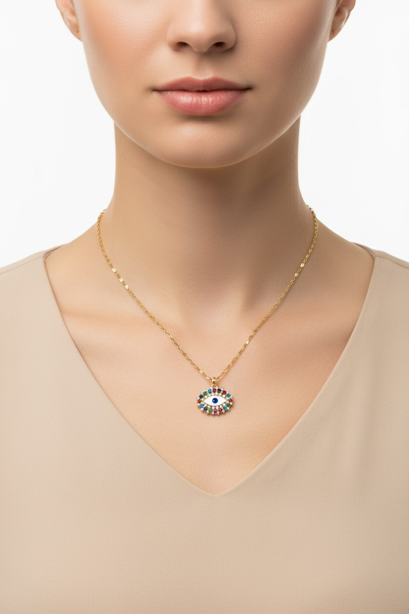 Evil Eye Necklace - Multi