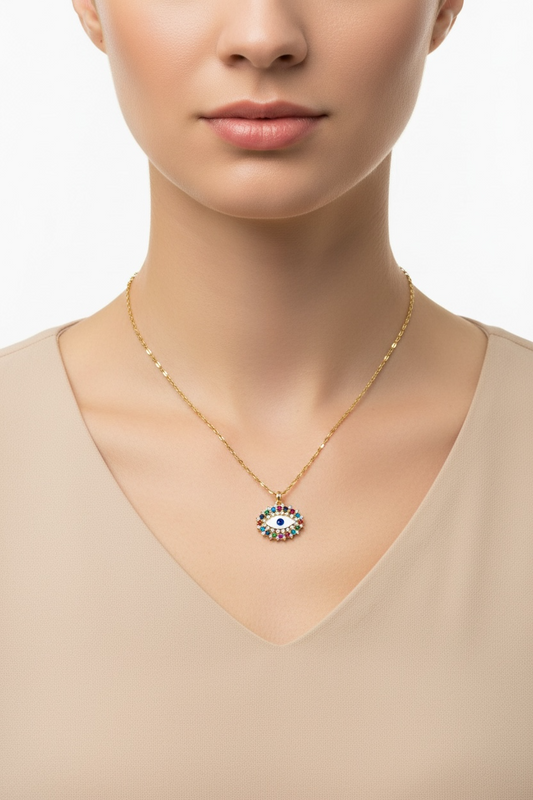 Evil Eye Necklace - Multi