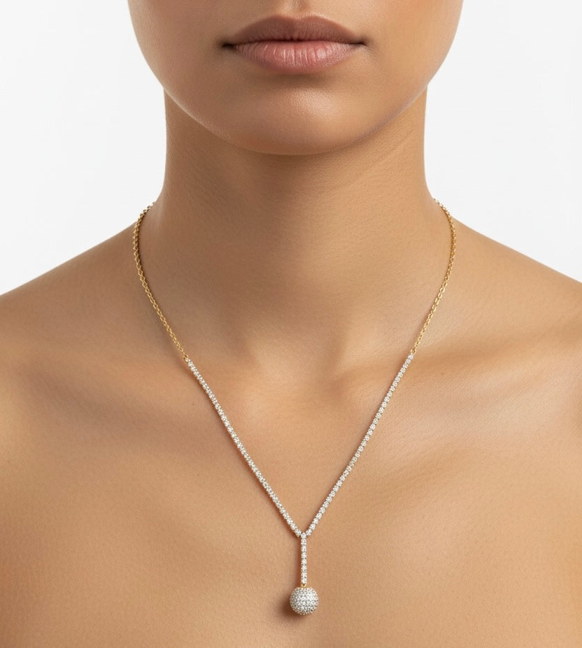 Sphere Drop Necklace