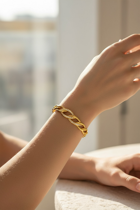 Braided Gold Bracelet