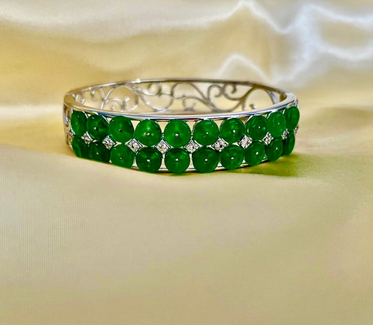 Trendy Emerald Green Bracelet
