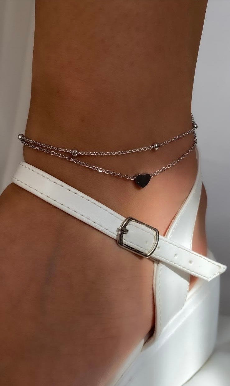 Amore Heart Anklet