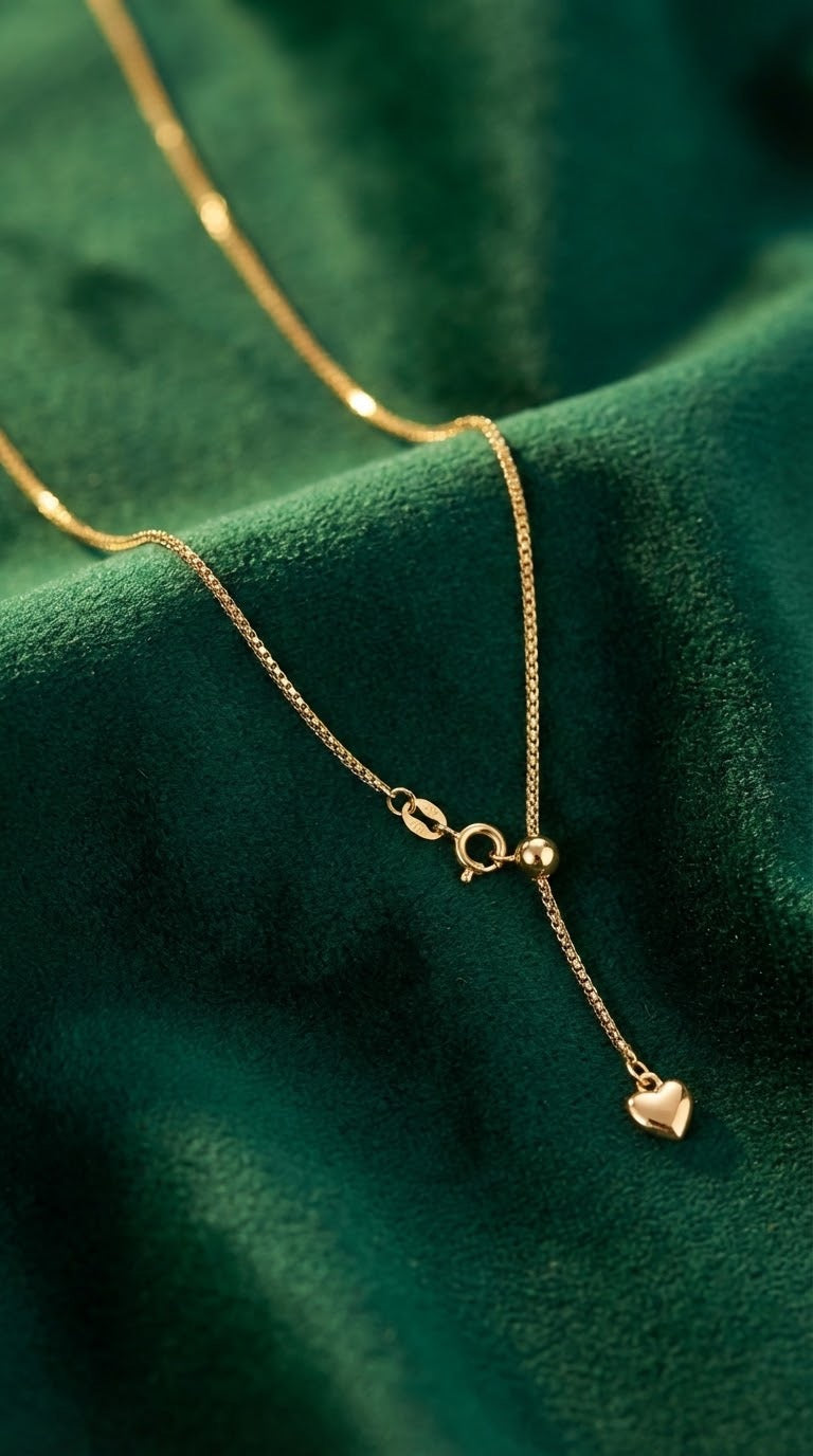 Love Drop-Heart Necklace