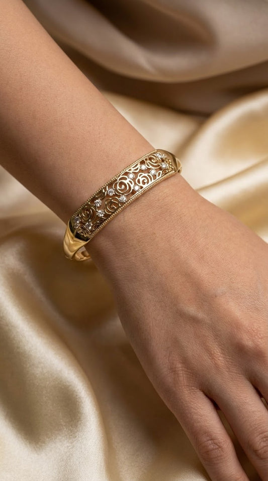 Openwork Rose Bracelet