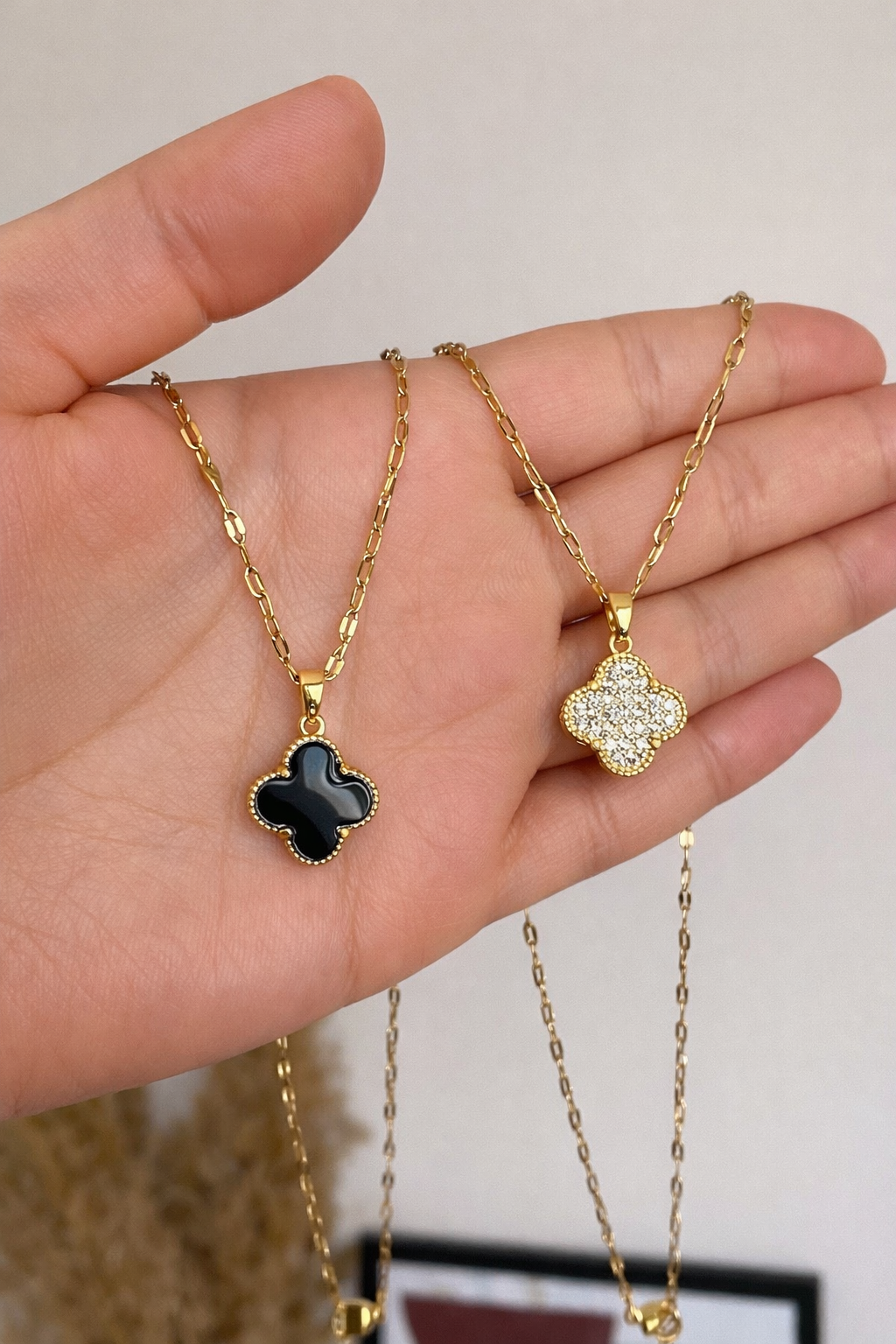 Double Sided Clover Necklace