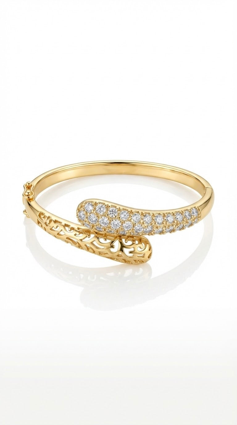 Pavé Accent Cuff Bracelet